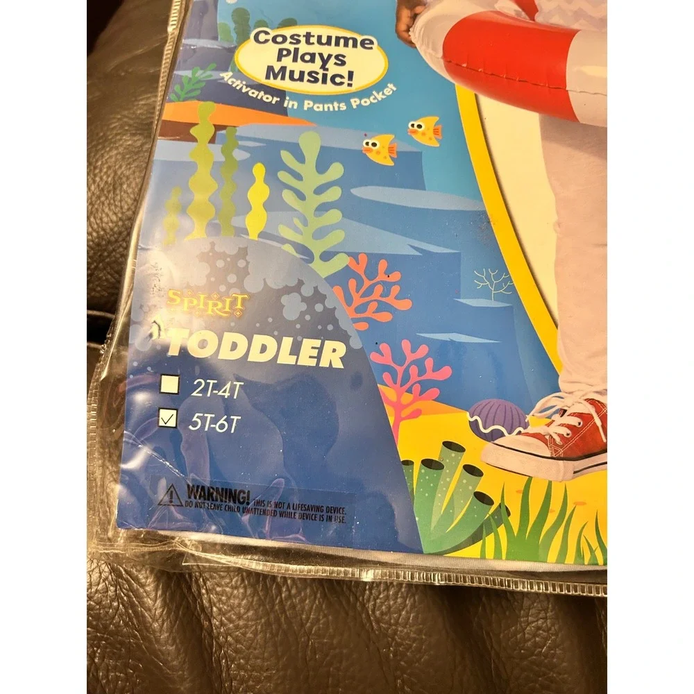 Baby Shark Toddler Blue Costume Set 5T-6T‎ Musical Halloween play music